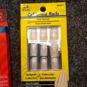 California Nails Press On 24pcs and Airbrush Nails 22 pcs